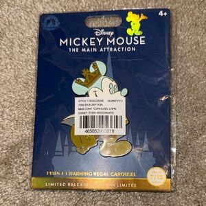 Disney Mickey Mouse Regal Carousel Pin with Gold and Blue